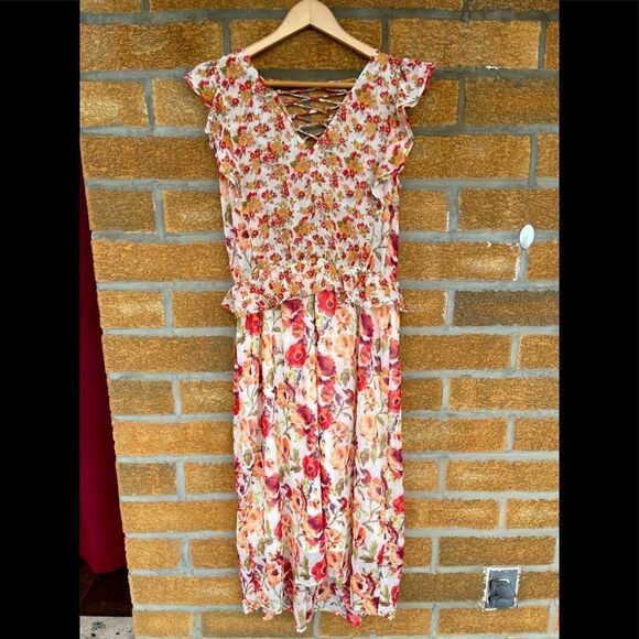 Anthropologie FIG & FLOWER boho dress large - Picture 1 of 13